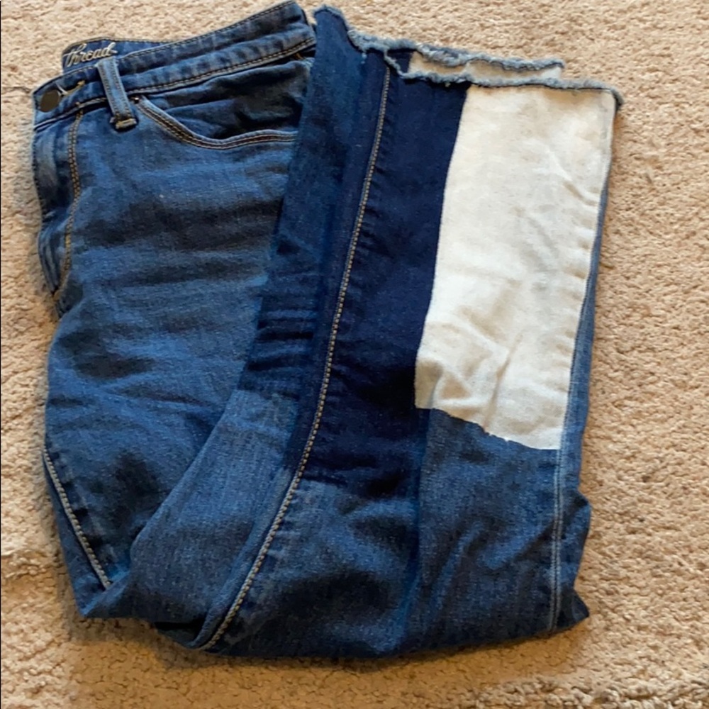 Universal Thread color block kick book jeans